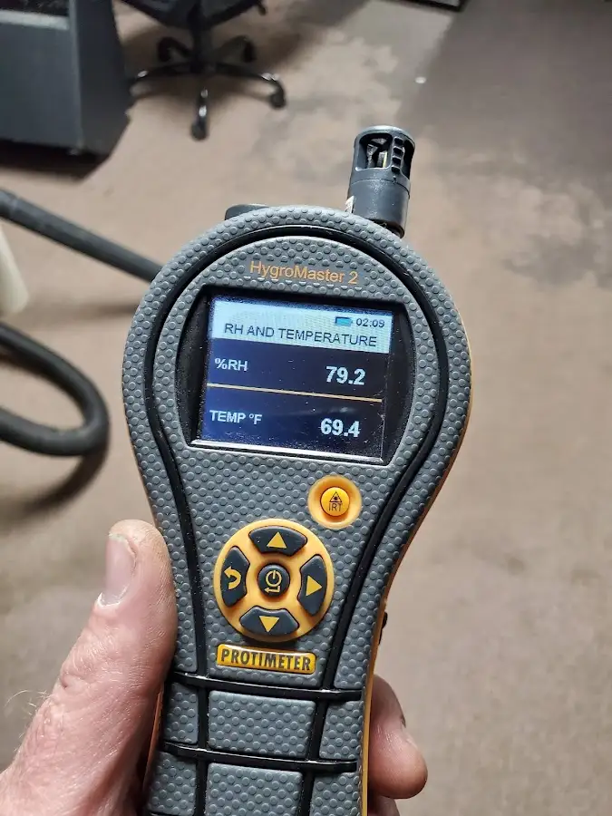 Moisture meter humidity assessment for Mold Remediation & Removal in Akron